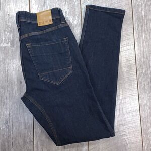 DU/ER Jeans Mens 28x32 Performance L2X Slim Fit Dark Blue Denim Wash Pants